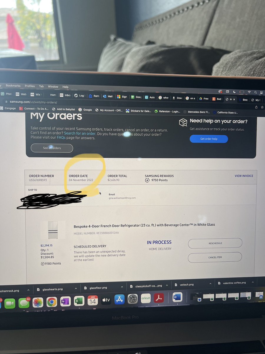 rab11xdc's tweet photo. @SamsungUS @SamsungSupport get ready for lawsuit Samsung. Displaying in stock, free 3 day delivery on items, and I’ve been waiting since November. I’m tired of the lies. Today your customer service is blaming the delivery service because now the fridge is fucking lost. https://t.co/MOVT8TNPXY