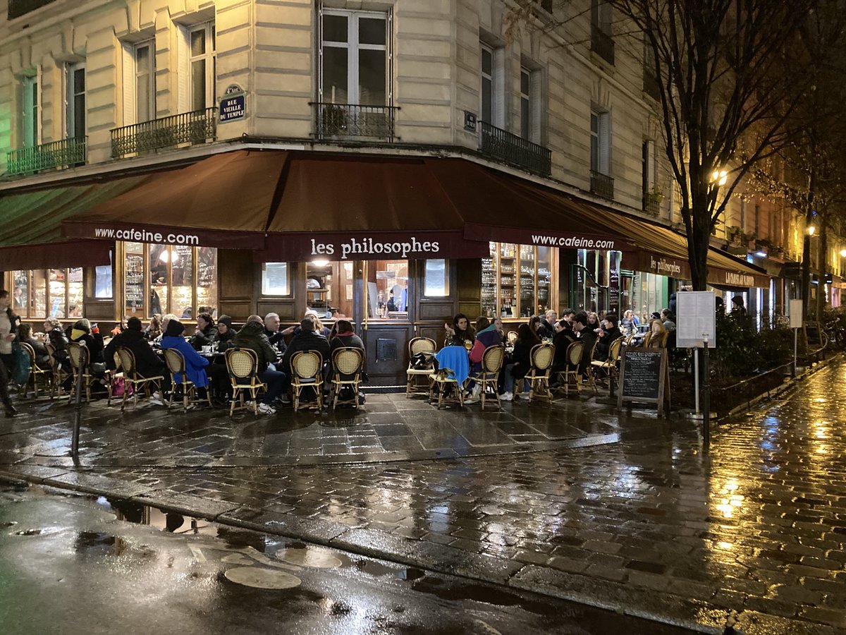 Briandon's tweet photo. Les Philosophes in Le Marais. https://t.co/cy7RFFjrBQ