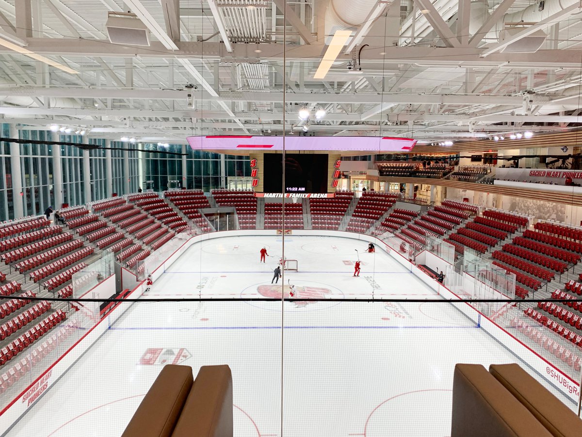 JLGArchitects's tweet photo. TONIGHT'S THE NIGHT!  The puck is about to drop at the new @SHUHockey Martire Family Arena.  Who do you think is the most excited: the JLG design team, the Laffen family, or Coach Marottolo?!

#BuildSomethingGreat #WeAreSHU #Hockey https://t.co/cqgqOBPUj7