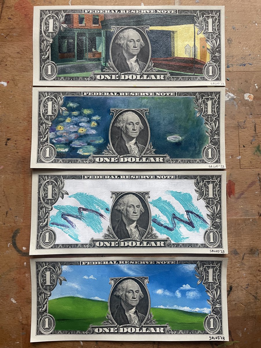 good artists borrow, great artists deface currency