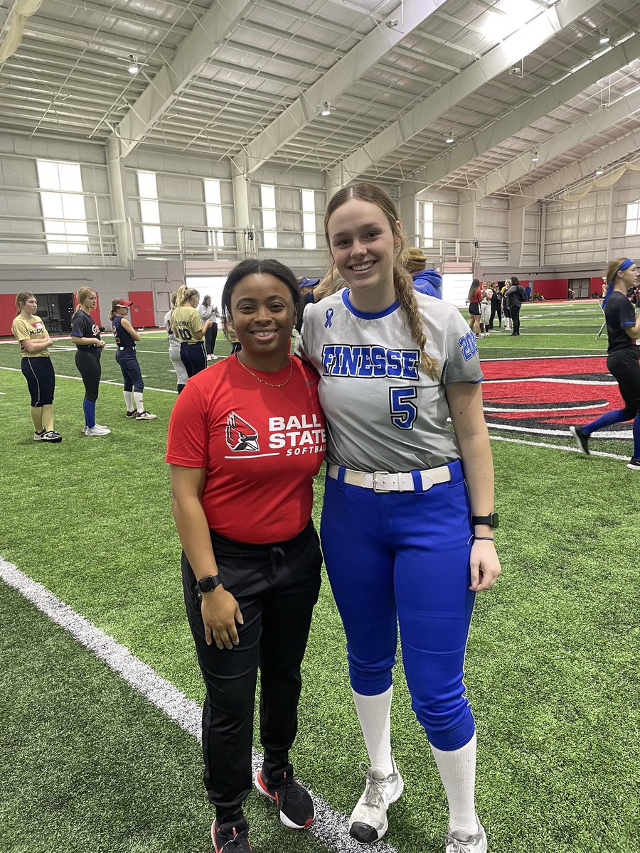 AddisonFisher_5's tweet photo. A big thank you to @Coach_LWood for putting on a great camp! I had so much fun getting to know the coaches and the players! Go Cardinals! @BallStateSB @FinesseHoverman @donnysoftball @FinesseOrg @ExtraInningSB @CollegeBDJocks @TeamWapakoneta https://t.co/02DZt1484e