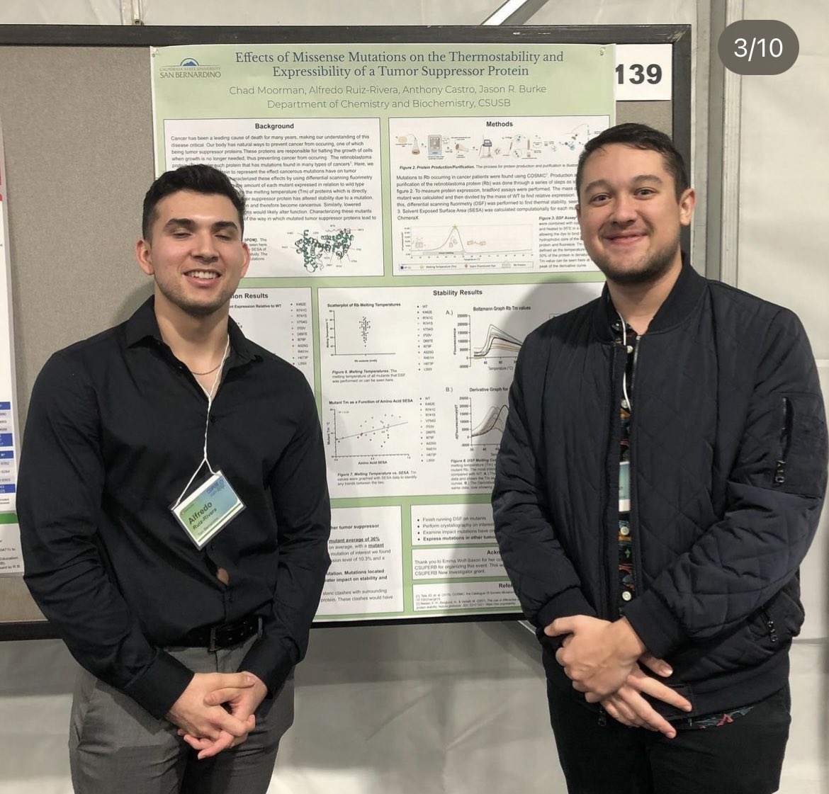 csusbcns's tweet photo. It’s #CSUPERB conference time! What an amazing opportunity to showcase our #CSUSBNaturalSciences faculty’s and students’ #research! #CSUSB #WeDefineTheFuture (📷: @sas3pantula) https://t.co/mhj1m0GbUs