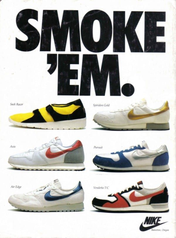 AisleOne's tweet photo. Nike ads from the late 80s and early 90s were something special. https://t.co/TlMPYpOgtE