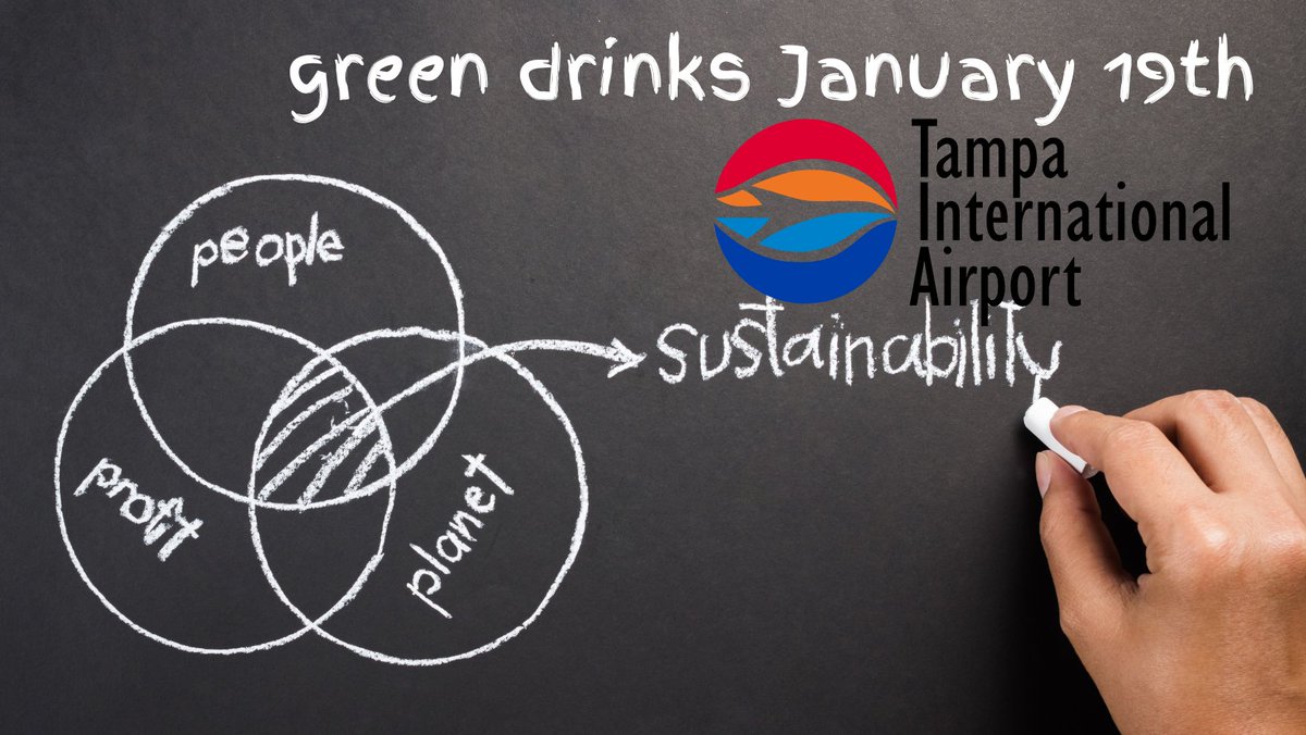 Sustany's tweet photo. Green 🍺🍹 Thursday Night Tampa International Airport - https://t.co/oR1esAQtxw We'll meet at the solar panels at the top of the South Economy Parking Garage at 6:15 sharp. Then the Skyconnect train over to SkyCenter One for a short tour of the LEED Platinum building. https://t.co/hgZEPSynSu