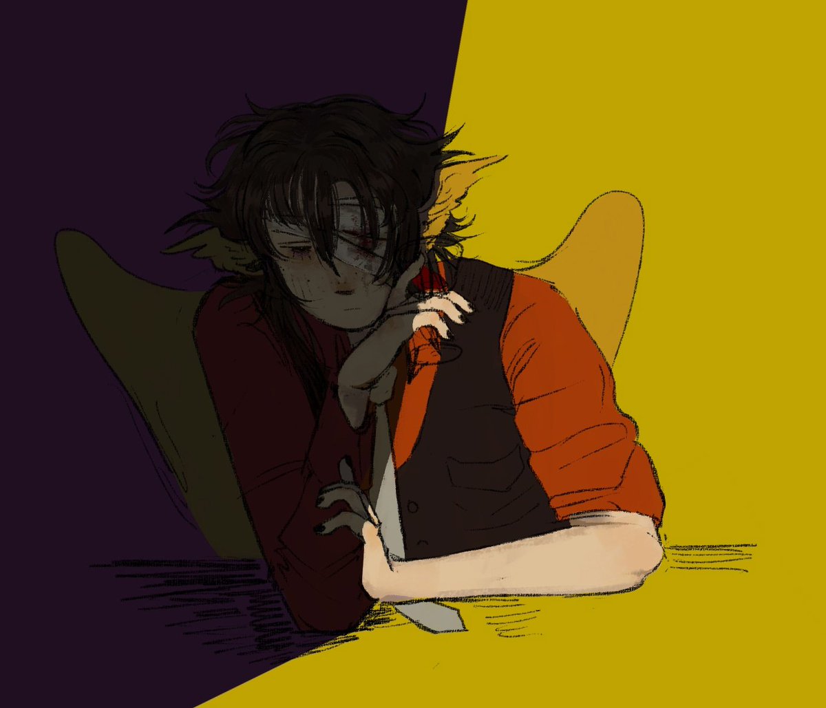 suflww's tweet photo. TW: BLOOD
#quackityfanart https://t.co/rPdPEljFeq