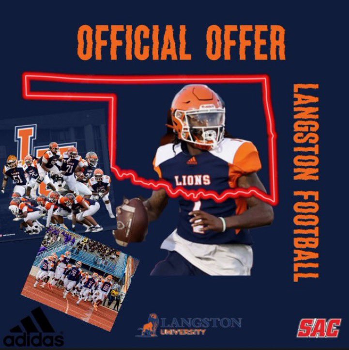 jailentoure_'s tweet photo. After a great visit and conversation with @Coach_Griffin32 , I am blessed to announce that I have received another offer from Langston University!! #feartheroar #HBCU @LangstonLionsFB @Jackm83J https://t.co/9MJbvYkULo