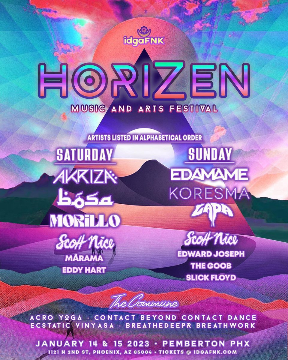 DJFrankTerryPHX's tweet photo. The @idgaFNK HORIZEN MUSIC AND ARTS FESTIVAL starts today at the #Pemberton in downtown Phoenix! I’m playing the afters at the #WalterStudios Blue Bar with @ico_soundz and D.JAS! Really excited to spin some chunes tonight 🙏🏠🎵! https://t.co/VRyxaqvyXC