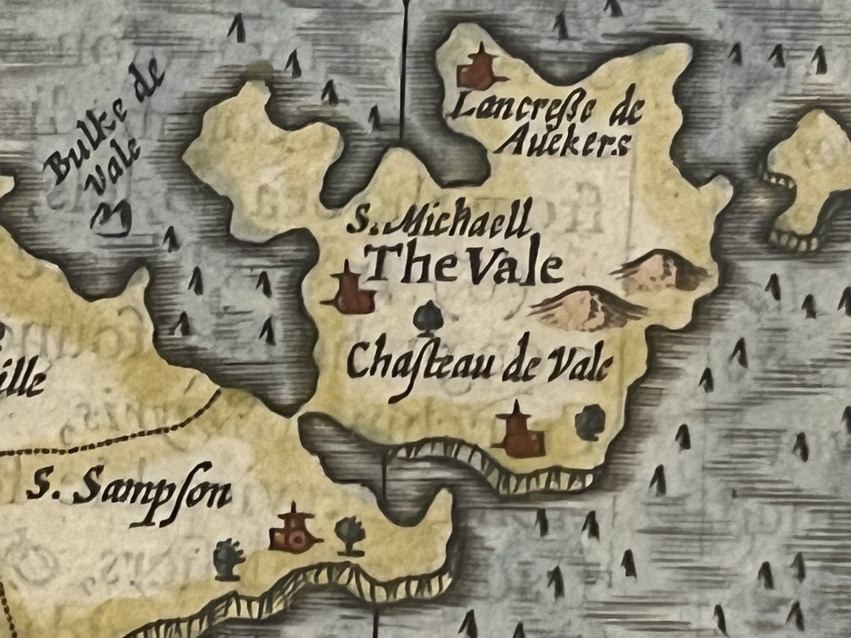 Long ago in Guernsey 🇬🇬 - when the Clos du Valle was still a separate tidal Island… #changingcoastlines #Vale #oldmaps