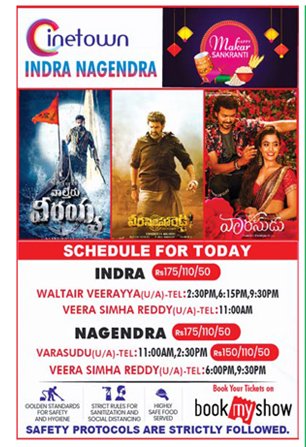 PrakazVijay_Of's tweet photo. 🎞📽 #AsianCinemas | #CineTown | #AmbCinemas | #MukthaCinemas TODAY 'Show Timings' Of #Vaarasudu . https://t.co/mov4sSDW27