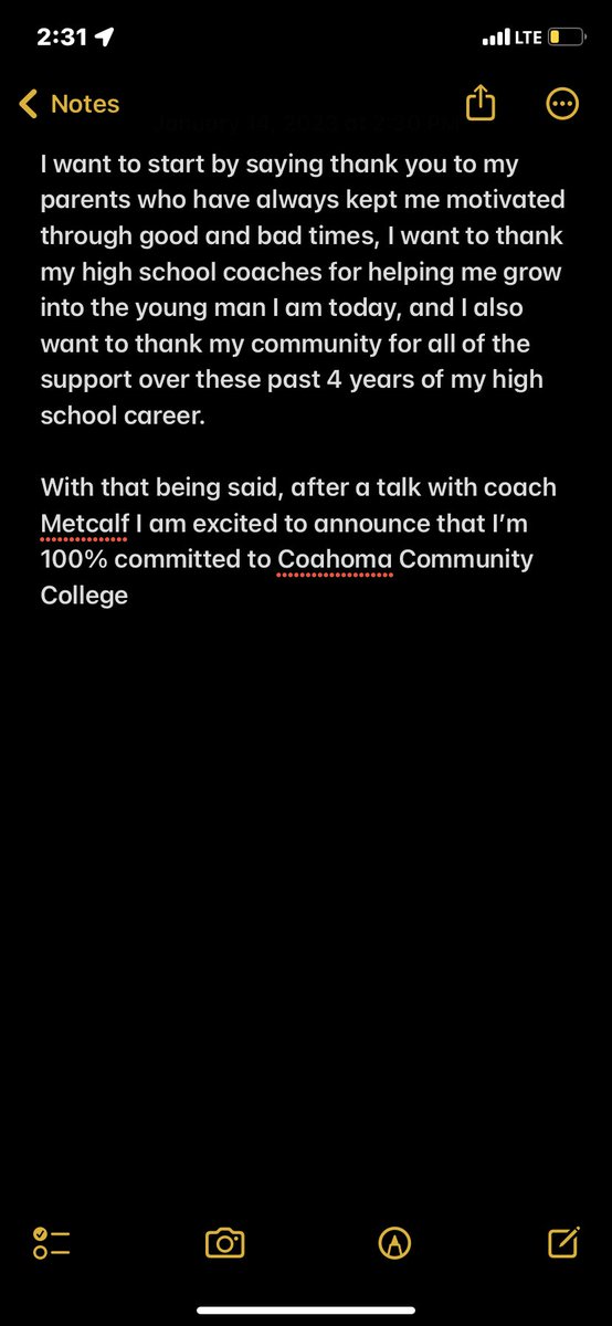Brandonhall2023's tweet photo. 100% committed to CCC🐅 @Metcalf79 @AlanCross__ @coach_wigginsnj @CoahomaFootball https://t.co/7kQL0j64wj