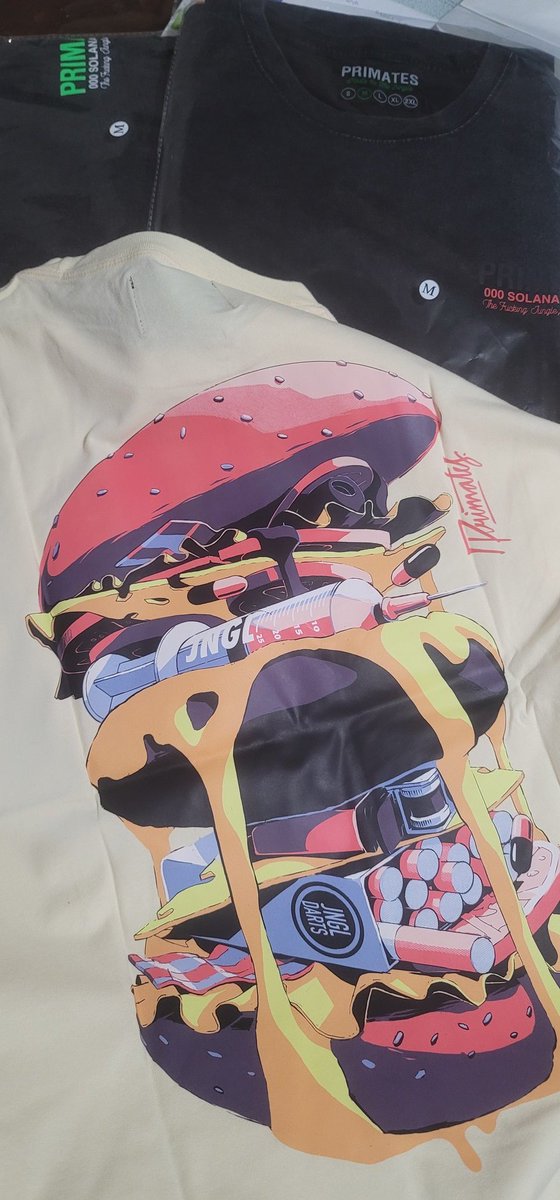 IT'S HERE! IT'S HERE! FIRST DROP FROM THE #JNGL 
Def didn't disappoint! Thank you so much to Primal and the team over at <a href="/Primatesnft/">Primates🌿</a> 
Awesome work, beautiful quality!!!