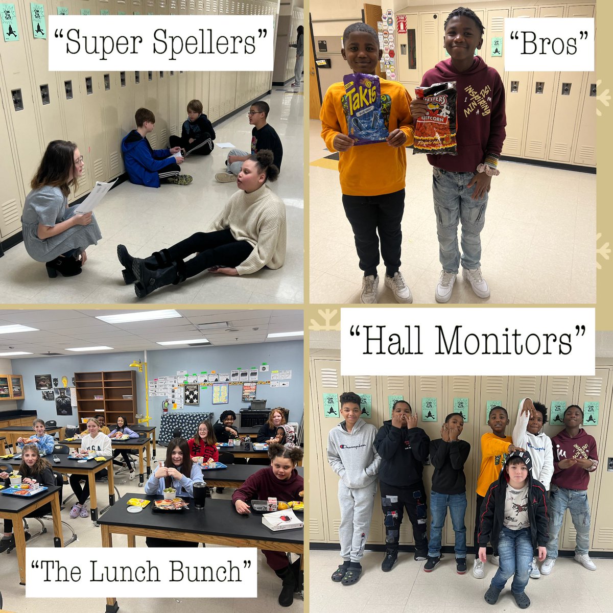 4mrsrich's tweet image. Never a Dull Moment 
🖤💛
@warrenschools 
#LincolnPrideWCS 
#relationshipsmatter 
#middleschoolvibes