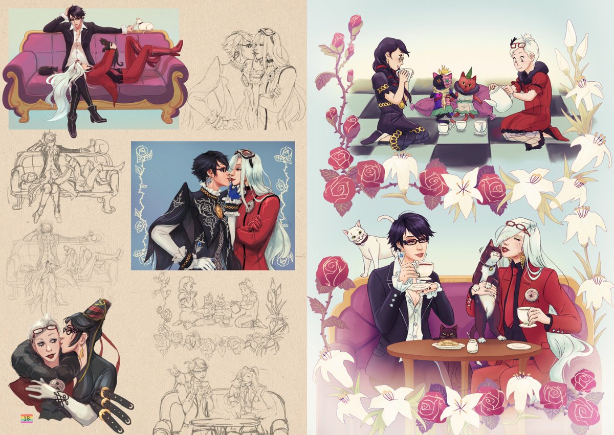 Hello!⭐️ Sketch Zine Vol 6 is now done and you can download it on Patreon (link below). It's 42 pages and has sketches & art from 2021-2022.