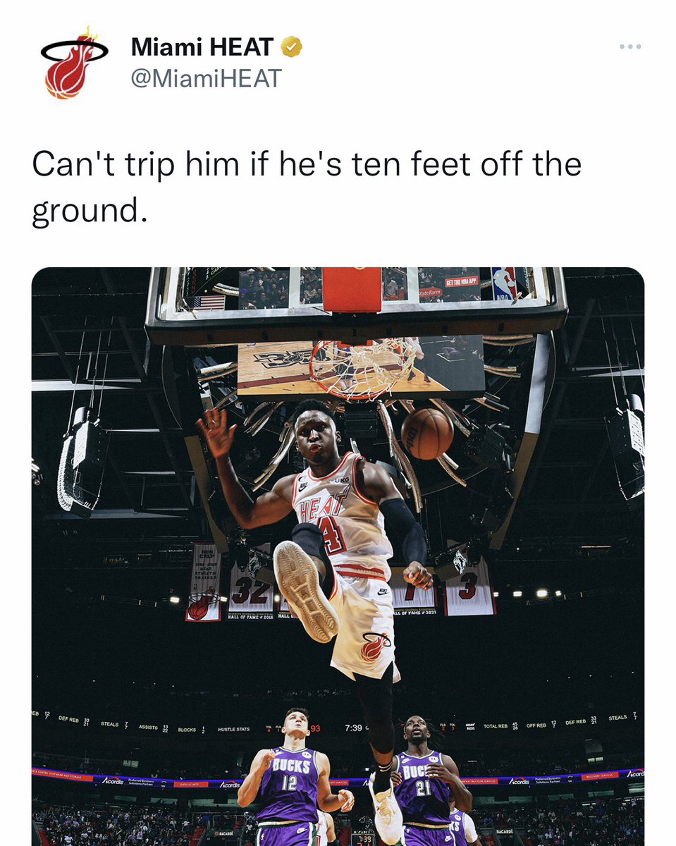 The Heat throwing shade at Grayson Allen 😅