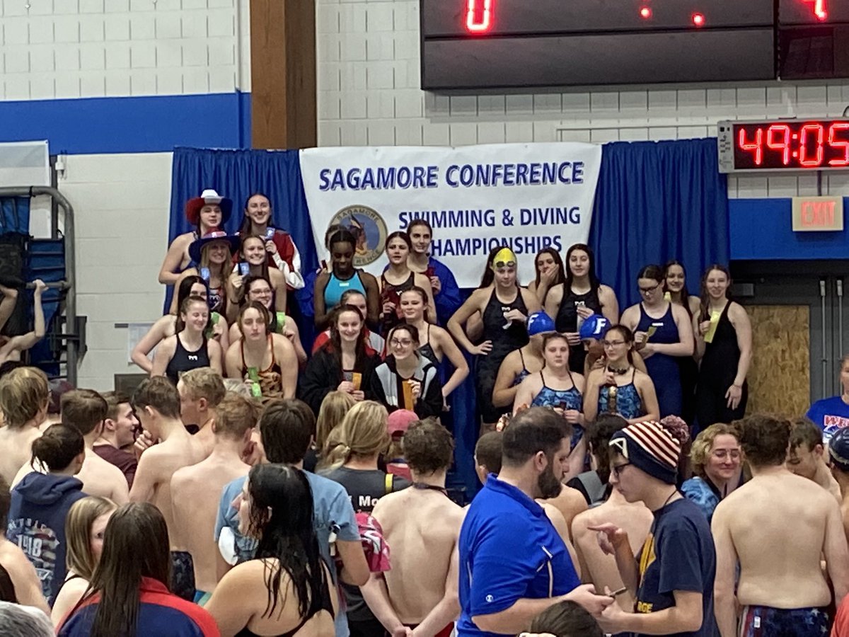 WeBoAthletics's tweet photo. The 200 Free Relay team of Stieber, S. Jones, Anderson and A. Jones are the @SagAthleticConf Champions! https://t.co/a5EEAvf3NQ