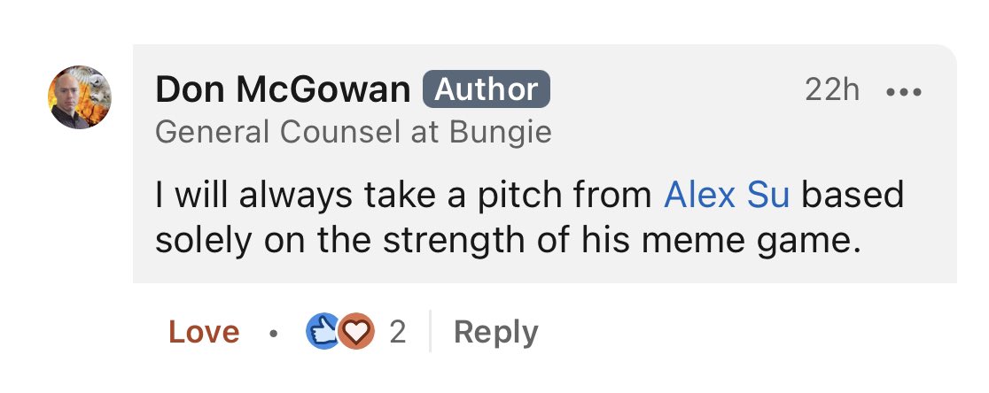 heyitsalexsu's tweet image. Them: Don’t take this the wrong way but uh what’s the point of spending so much time making those memey things?

Me: It’s fun and doesn’t take much time I dunno lol 

Clients: