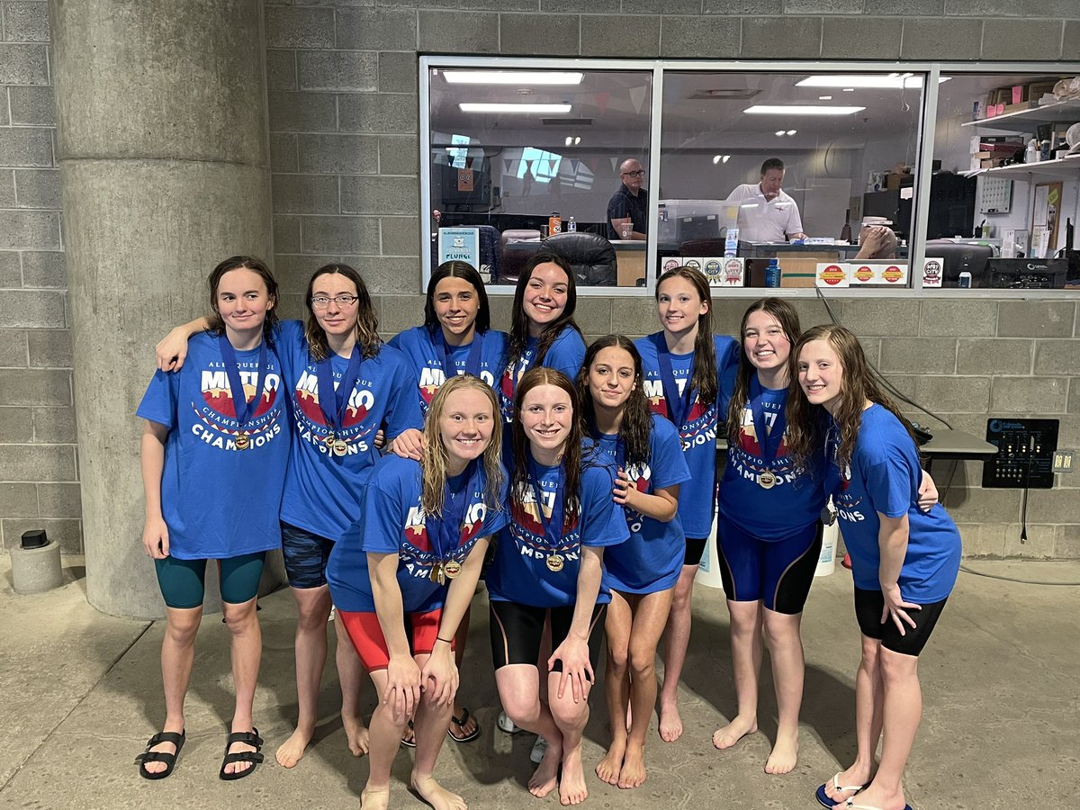 athletics_aps's tweet photo. Congratulations to the girls swimming event winners and to the La Cueva Bears on winning the team championship! https://t.co/JF1DdOJfnP