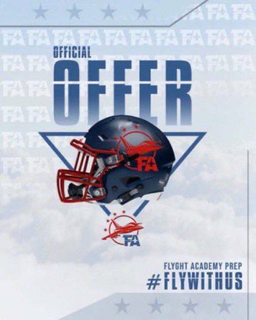 After a great talk with @CoachShanefelt I’m proud and blessed to receive my first offer from Flight academy prep! @PatQBtrainer @LS_LancerFB