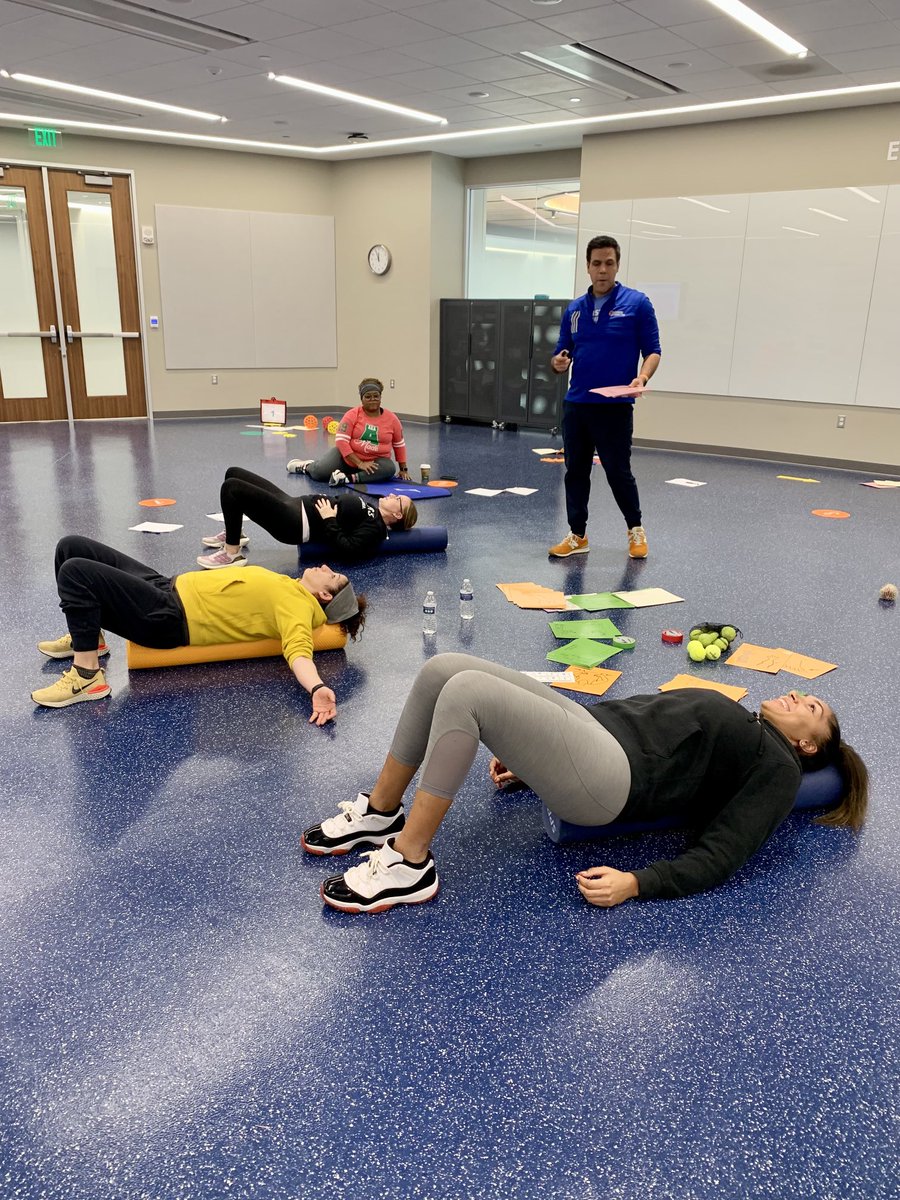 We had a busy day ⁦<a href="/UMKines/">Michigan Kinesiology</a>⁩ learning from ⁦<a href="/DavidGeslak/">David Geslak</a>⁩ in the ⁦⁦<a href="/ACSMcert/">ACSM Certification</a>⁩ #Autism Exercise Specialist workshop! So fun to learn with such a diverse group of colleagues at all levels of experience with physical education, clinical practice, &amp; research! ☺️