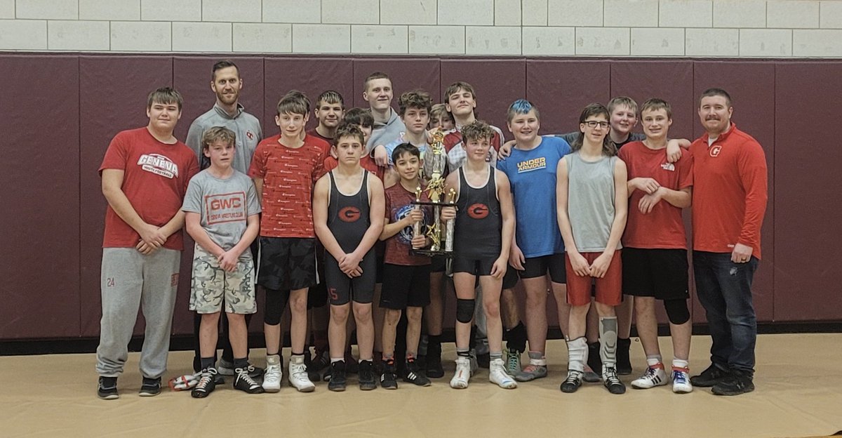 So proud of our boys today! They worked their tails off and took 1st place at the Junior High Laker Shaker! #Wrestling <a href="/GHSWrestling_OH/">Geneva Eagles Wrestling</a> <a href="/AthleticsGeneva/">Geneva Athletics</a>