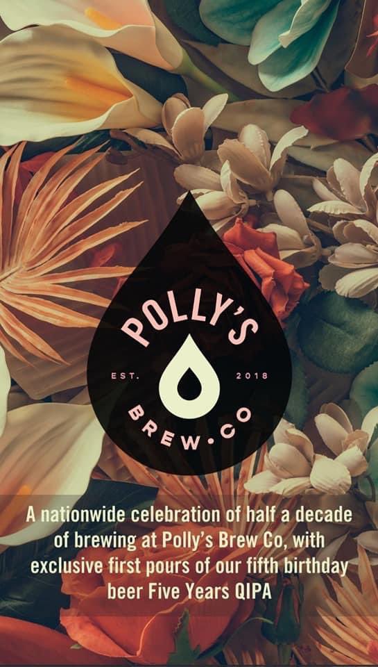 hopwatercellar's tweet photo. We are pleased to be part of @pollysbrewco 5th Birthday celebrations next Friday (20th). From 12pm we will be serving their 13.2% QIPA 'Five Years'. It will also be available in cans #cuatthecellar #everchanginglineup #morethanjustabottleshop #fiveyears #pollysfifth https://t.co/VcdeinZAU0