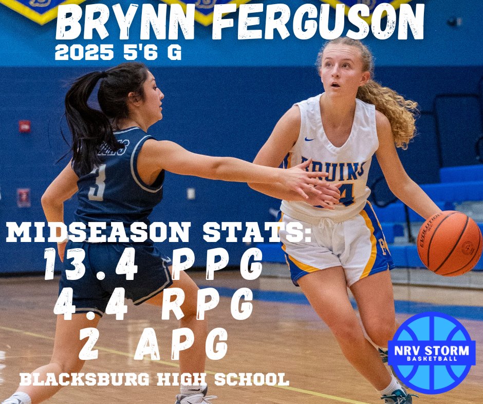 MIDSEASON STATS: 2025 <a href="/Brynnferg21/">Brynn Ferguson</a> has really improved her shot consistency this season and is becoming a threat from the arch!