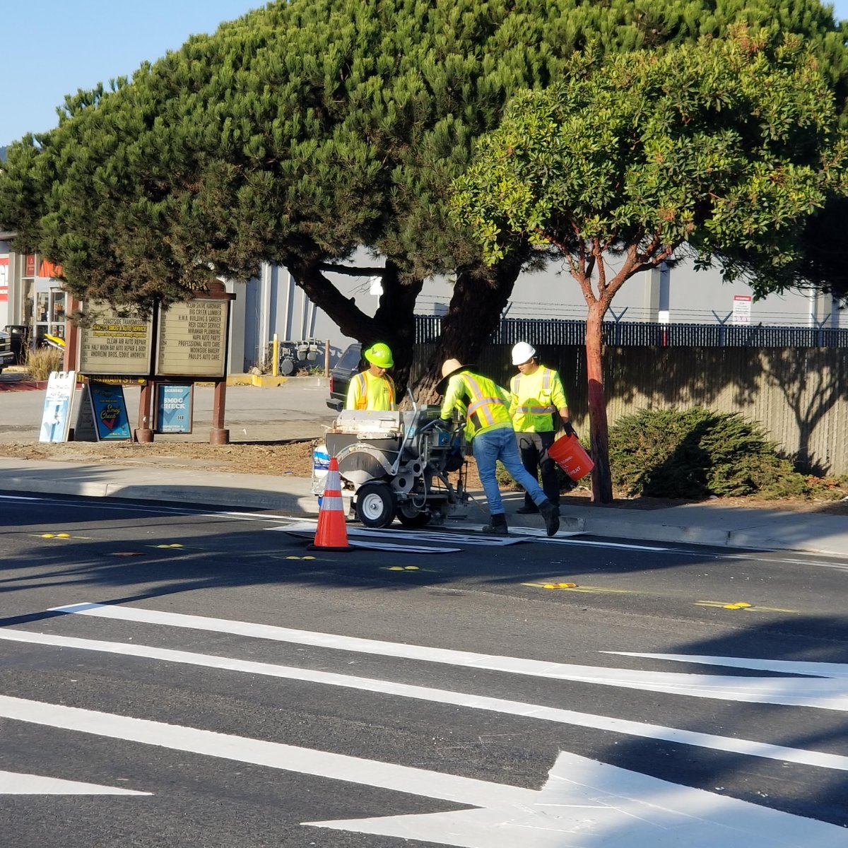 Even though you might not always see a lot of the work we do behind the scenes to make sure everything is perfect, we never cut corners. When it comes to pavement striping, trust is key, and we're here to earn yours. #TriValleyStriping #Roads #PavementStriping