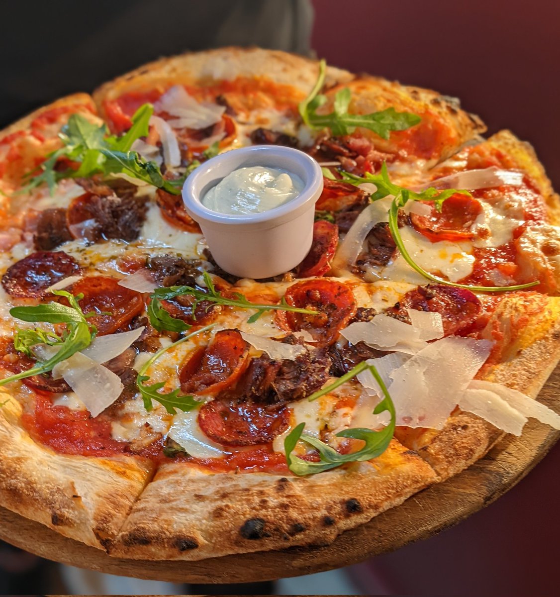 Meat Feast Sourdough pizza 🍕

#TheOven #Middlesbrough #Teesside