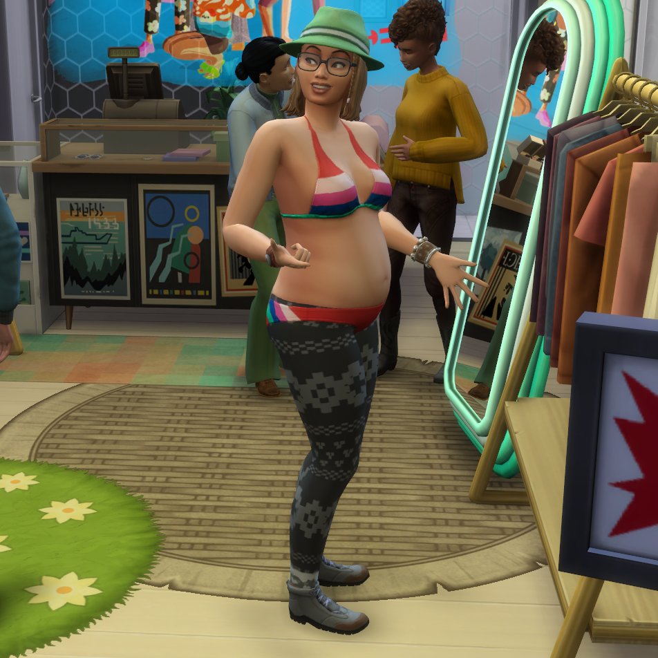 taytay_sims_'s tweet photo. Townie fashion strikes again 🥴 #TheSims4 https://t.co/RZAj3PxMCw