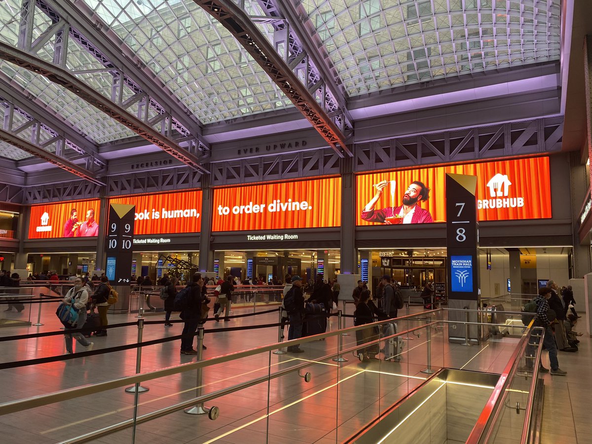 @moynihantrainhall When will you put the digital signing to practical use like a big board announcing departures?

Such a waste of space…