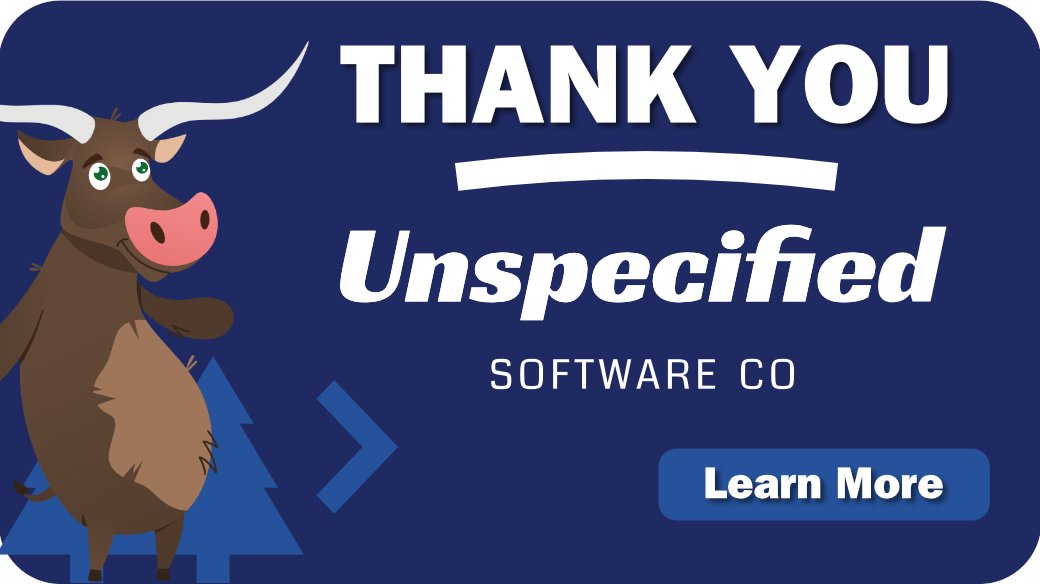 Thank you @Unspecifiedio for your relentless support over the past 3 years. Need help building badass software? Call Unspecified. Yes, that's the name.

Learn more about Unspecified hubs.li/Q01y3CWY0 and say hi to @theClarkSell.