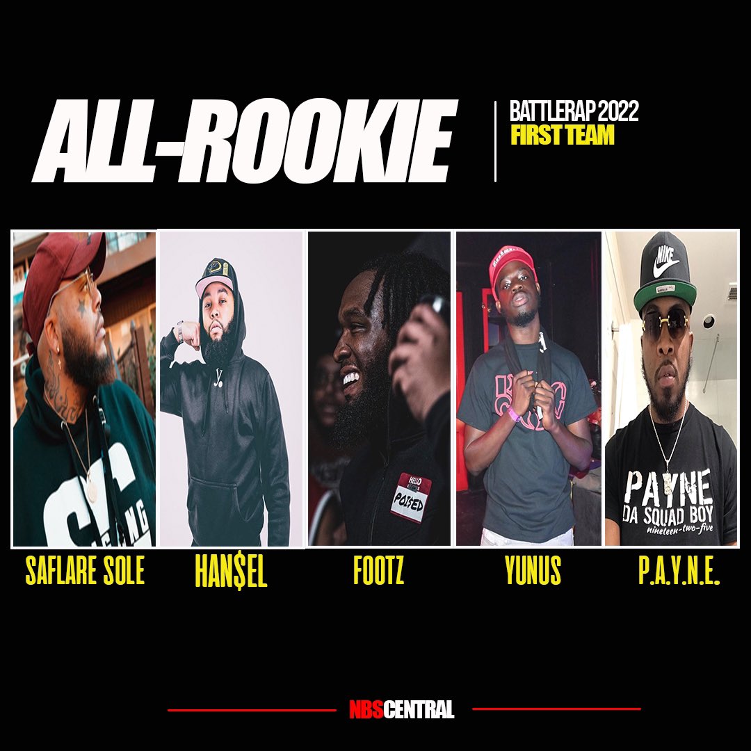 NOCLOUTMEDIA's tweet photo. NBS CENTRAL gives you the 2022 rookie class‼️
@BSaflare
@greatjobhansel
@whoisfootz
@itsjustyunus
@payne1925 https://t.co/zSuTHyz51P