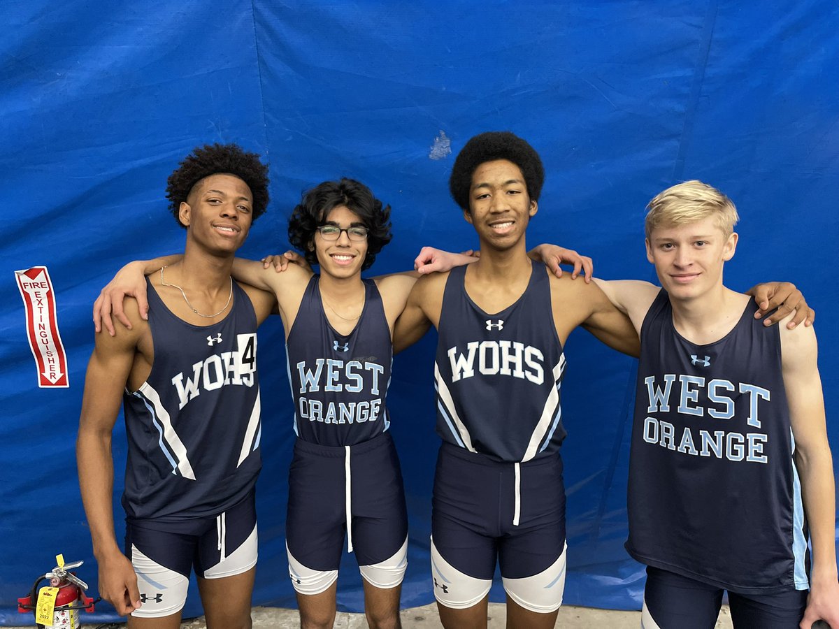 WOHSXCTF's tweet photo. Closing out the meet with a 5 second drop from two weeks ago! #4x400 #GroupIV #StateRelay Championships. Gideon, Andres, Ethan, and Cooper! πͺπ€ https://t.co/NWZ4Fq7EPr