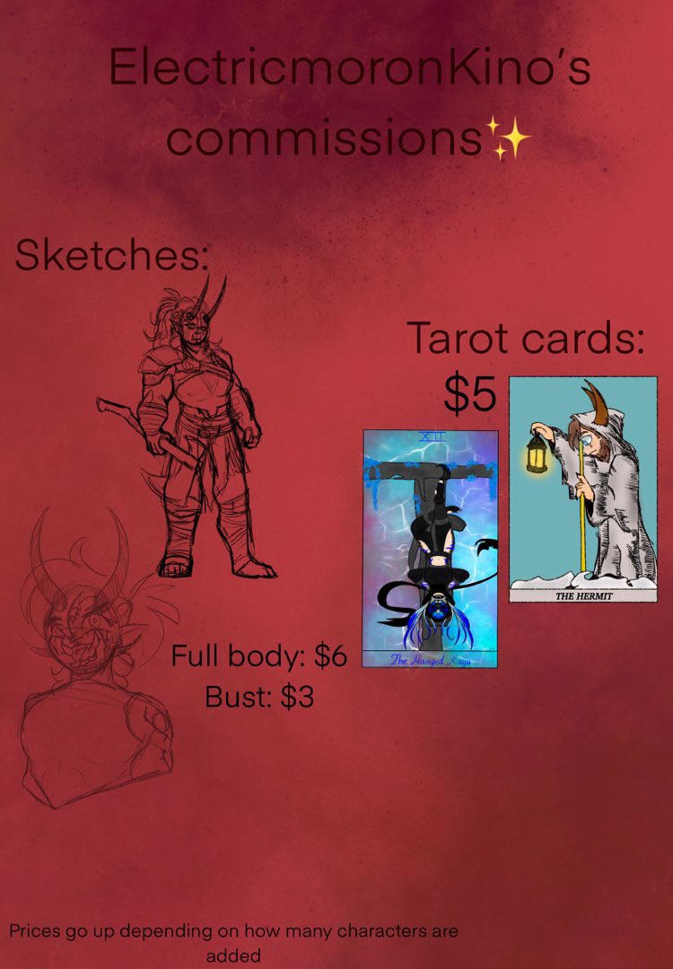 Prime13th's tweet image. (Updated) Aight guys, if anyone want some commissions then let me introduce you guys to my best friend @arcanine697. They've got some amazing art work and I've commissioned them myself twice. They're mostly active on Instagram so if you have it then please visit they're page-