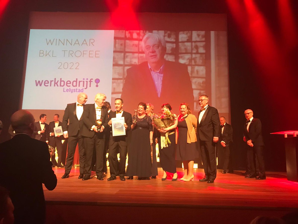 werkenLelystad's tweet photo. Wat een eer! Winnaar geworden van de BKL Trofee 2022! https://t.co/ktBV9nEOhn