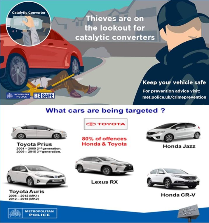 Cray Valley West on Twitter "Catalytic converter marking event in