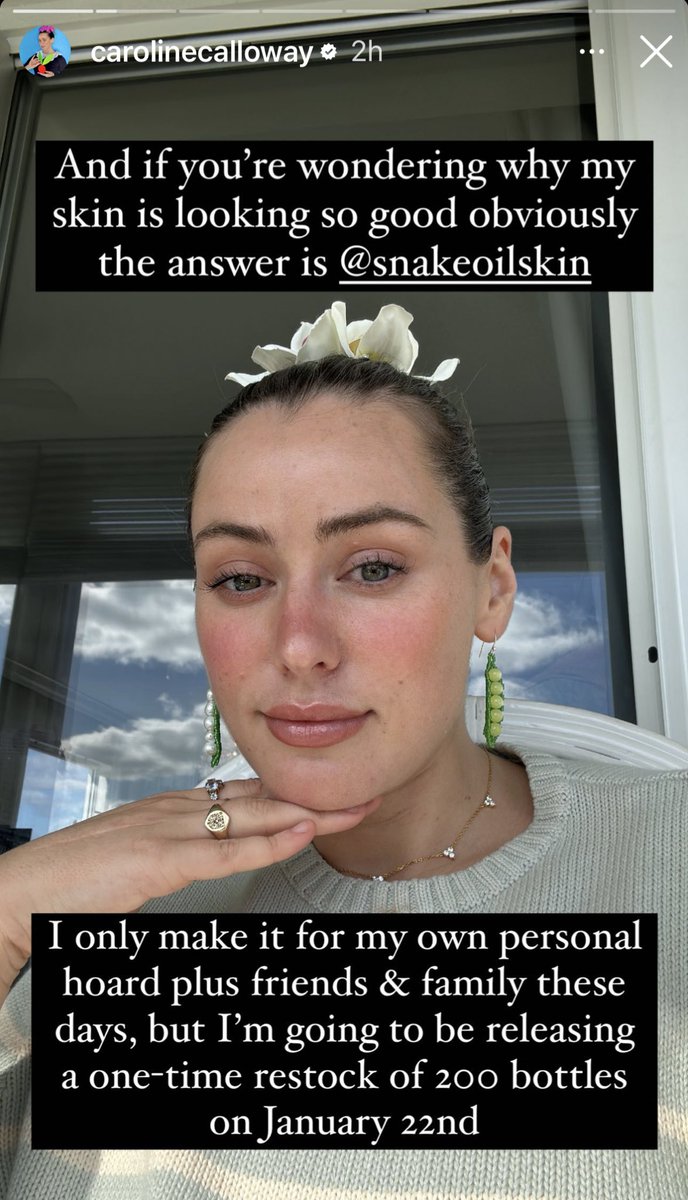 sophrossbrooks's tweet photo. Oh no. Snake oil is officially back https://t.co/s61HB1gMPL