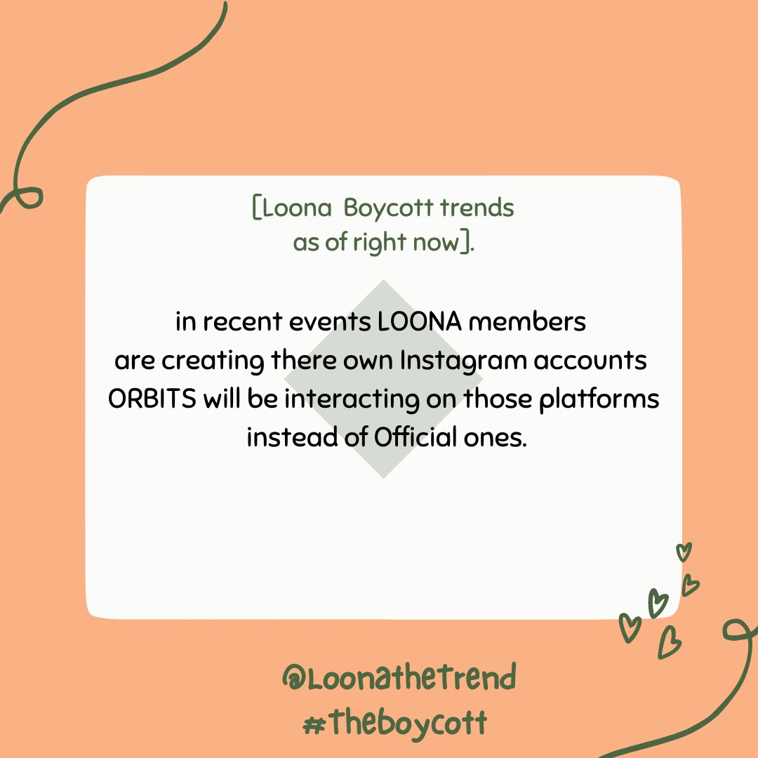 [LoonatheTrend Notice] on Instagram accounts #loonathetrend #loonaboycott #loona #OrbitsStandWithLoona 🌙