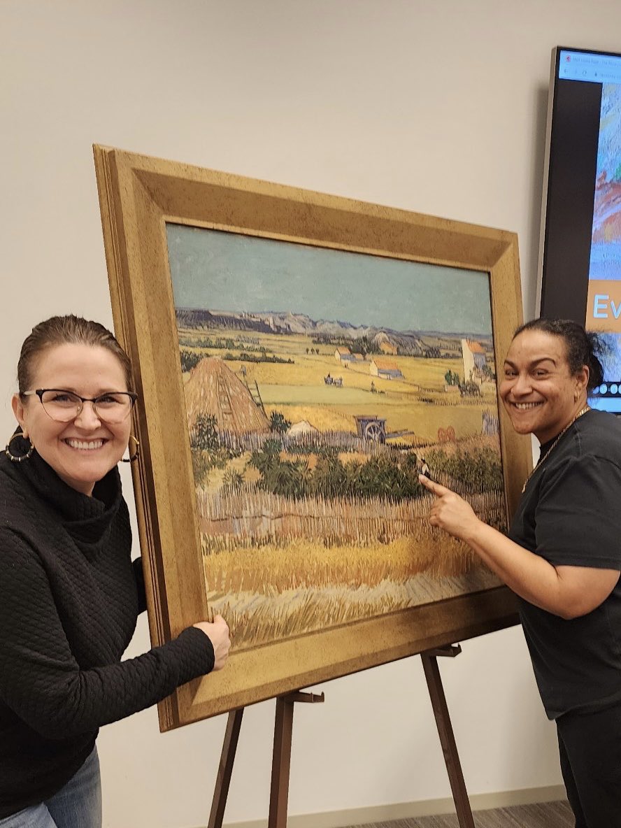ROEArt1's tweet photo. This exact Van Gogh replica will be on its way to ROE soon! The students will be able to see, feel, and experience the painting up close and personal! I can’t wait to share the new lessons I learned today from the Van Gogh Museum Amsterdam. ⁦@ROEworld⁩ ⁦@BrettGallini⁩ https://t.co/atc9V04CUe