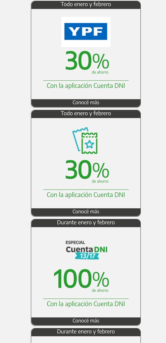 FacundoColque's tweet image. Como datazo ahorrador..Con cuenta DNI estos meses hay descuentos,ahorros y devoluciones de 30% 40% 50% y 100%.En comercios de barrio( desde alimento para perro, carnicerías,dieteticas,almacenes) supermercados grandes, cines,espectaculos,ypf etc
Rt para darle un alivio al bolsillo