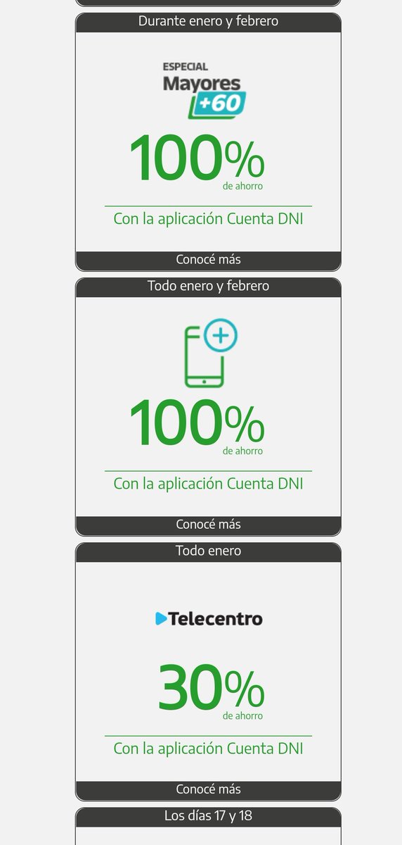 FacundoColque's tweet image. Como datazo ahorrador..Con cuenta DNI estos meses hay descuentos,ahorros y devoluciones de 30% 40% 50% y 100%.En comercios de barrio( desde alimento para perro, carnicerías,dieteticas,almacenes) supermercados grandes, cines,espectaculos,ypf etc
Rt para darle un alivio al bolsillo