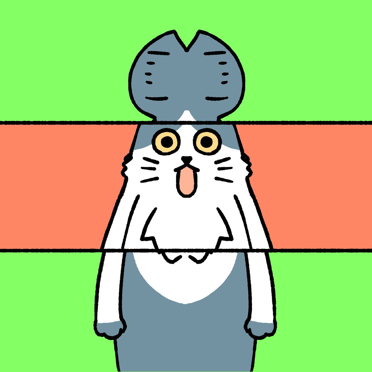 #本ミリバール
絵合わせルーレット失敗猫です 