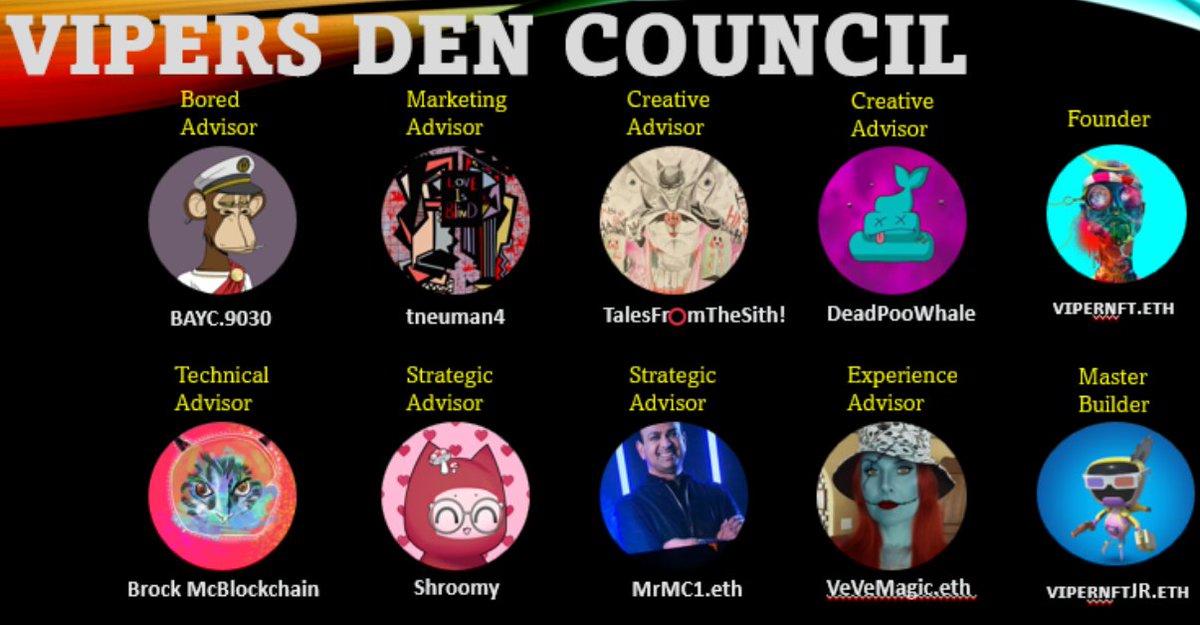 VIPERnftMFER's tweet photo. As we grow..

🗝️became a contributing creator for the exclusive @DegeneracyNFT #DoD #DoDac 

🫂 contributed a creations to the web3 charity @WimbePark featuring elite creators 

💎 created the Vipers Den Council with legends of the space 

🏝️secured the land to evolve to https://t.co/cLAGttNEWF