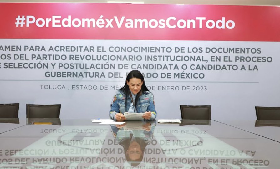 IRHnacional's tweet photo. El Instituto Reyes Heroles aplicó examen de conocimiento de los Documentos Básicos del PRI, en el proceso de elección y postulación de la candidatura a la Gubernatura del Estado de México.

En unidad, juntos y en equipo vamos a ganar las próximas elecciones. https://t.co/zzU9jl5U8a