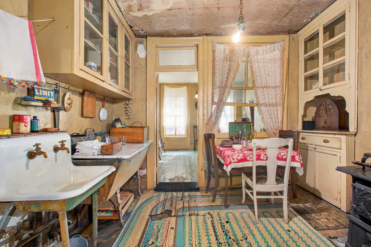 saw this photo of a Lower East Side apartment and thought 'damn, that looks like it might be cheap, that's gotta be what, $2200 a month?' Then I checked and it was a photo from the Tenement Museum