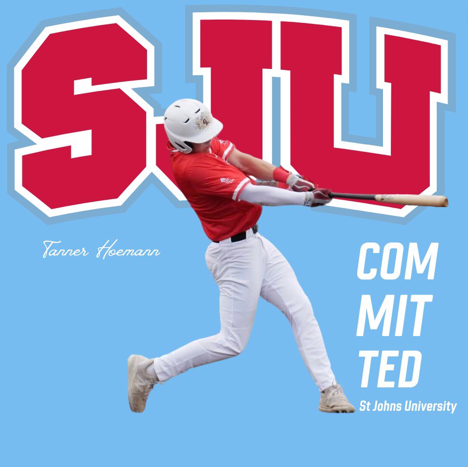 Tanner (@tanner_hoemann5) on Twitter photo I'm excited to announce my commitment to further my academic and baseball career at St.
John's university. I would like to thank my family, friends, trainers, Great Lakes baseball, Mounds View baseball, and my teammates. Go Johnnies! <a href="/mvvarsbaseball/">Mounds View Baseball</a> <a href="/MN_Lumberjacks/">Great Lakes Baseball</a> I'm excited to announce my commitment to further my academic and baseball career at St.
John's university. I would like to thank my family, friends, trainers, Great Lakes baseball, Mounds View baseball, and my teammates. Go Johnnies! <a href="/mvvarsbaseball/">Mounds View Baseball</a> <a href="/MN_Lumberjacks/">Great Lakes Baseball</a>