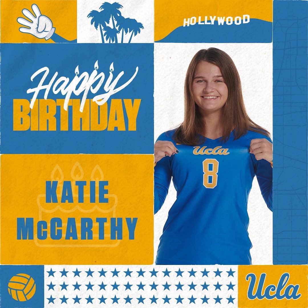 UCLA Women's Volleyball (@uclawomensvb) on Twitter photo Join us in wishing redshirt freshman Katie McCarthy (<a href="/katiemccarthyy5/">katie mccarthy</a>) a #HappyBirthday! π₯³ππ Join us in wishing redshirt freshman Katie McCarthy (<a href="/katiemccarthyy5/">katie mccarthy</a>) a #HappyBirthday! π₯³ππ