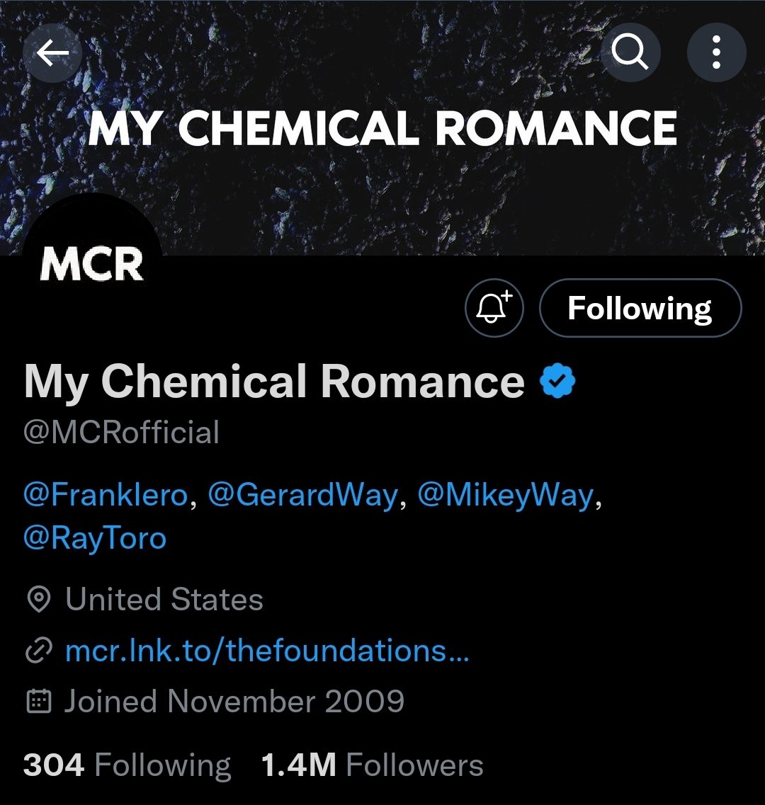 famouslastrats's tweet photo. frank's terms for rejoining the band was that they came back on his birthday &amp; his name has to go first https://t.co/ZsNQHngU9n