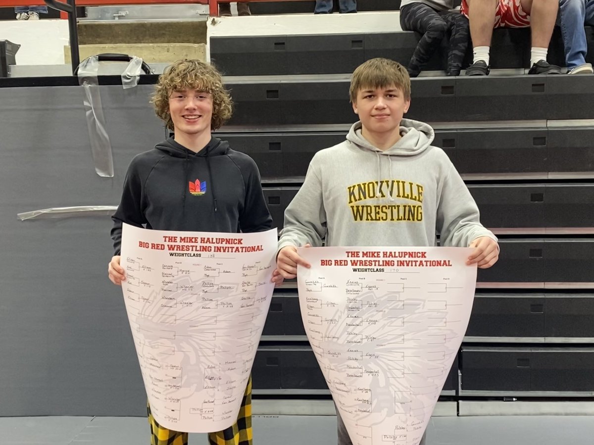 wrestlingKville's tweet photo. The varsity wrestling team managed to pull off a second place finish today even without a full line up! Luke Spaur and Daniel Gorskikh won individual titles🏆🏆 https://t.co/i9eA8gmvKW