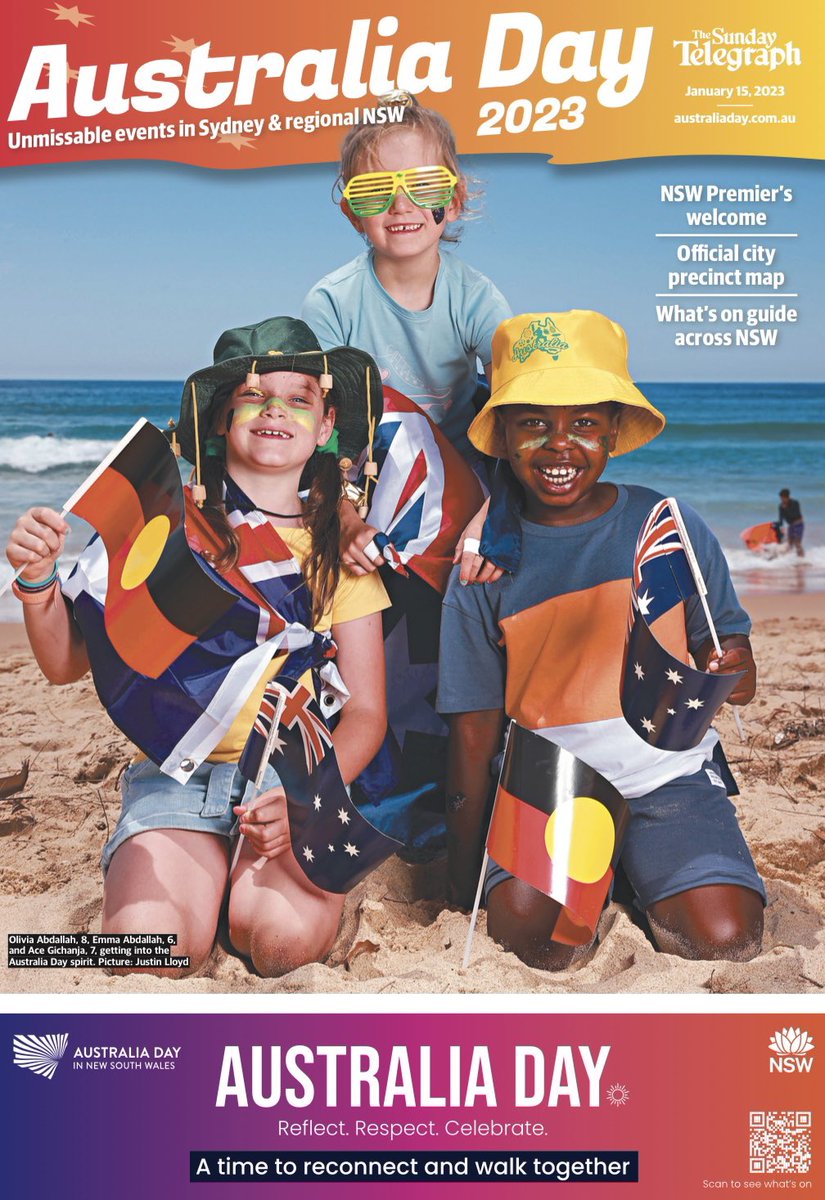 ptadros's tweet photo. Pick up a copy of our guide to Australia Day festivities in today’s Sunday Telegraph. @dailytelegraph #AustraliaDay https://t.co/P1HINkEMHE
